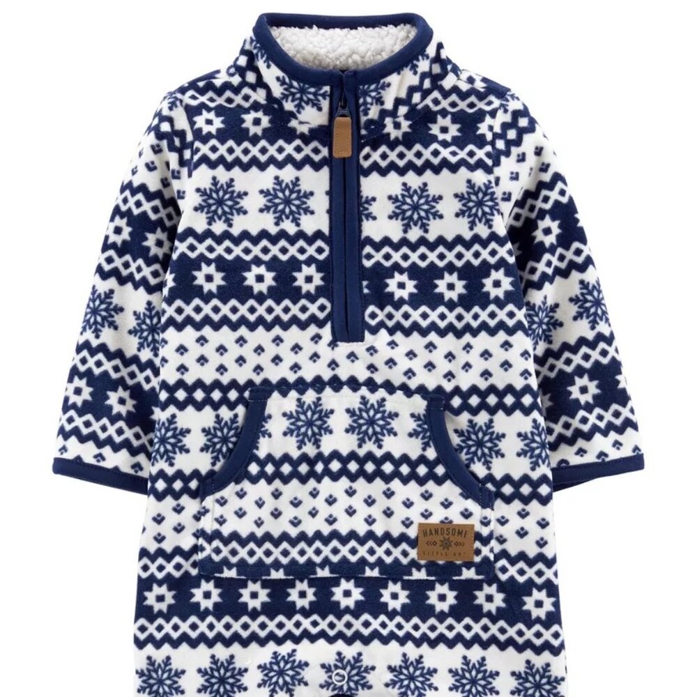 Carter's baby boy winter fleece outfit